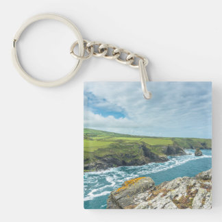 Coastal views from Willapark Lookout Boscastle Key Ring