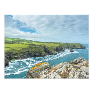 Coastal views from Willapark Lookout Boscastle Photo Print