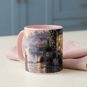 Coastal Village Bakery at Sunrise Mug