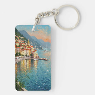 Coastal Village Key Ring