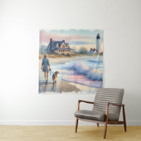 Coastal Walk to Lighthouse at Sunset