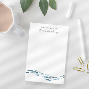 Coastal Watercolor Fish Personalised Post-it Notes