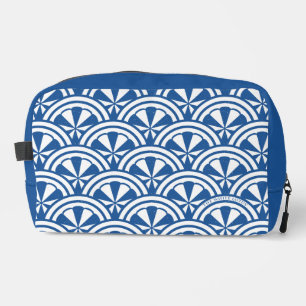 Coastal Waves Pattern - The White Lotus Dopp Kit