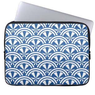 Coastal Waves Pattern - The White Lotus Laptop Sleeve