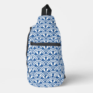 Coastal Waves Pattern - The White Lotus Sling Bag