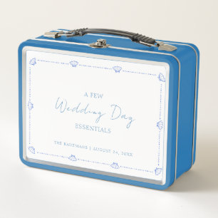 Coastal Wedding Day Essentials Bridal Kit Metal Lunch Box