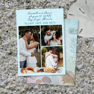 Coastal Wedding Photos Living Seas Save The Date