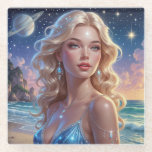 Coaster<br><div class="desc">Step into a realm of enchantment and elegance with this exclusive fantasy-inspired design. Each artwork features a radiant muse adorned in celestial jewels, ethereal gowns, and glowing accents — a celebration of divine femininity and magical beauty. Perfect for prints, apparel, accessories, or digital collections, this piece brings a touch of...</div>