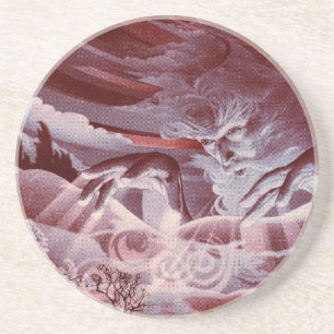 Coaster 4.25", Sandstone Top, Cork Bottom, Custom