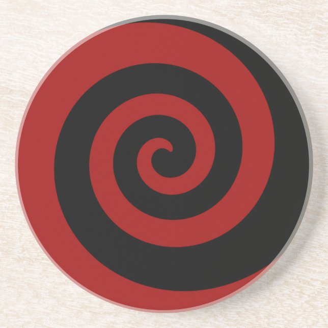 Coaster 4.25", Sandstone Top, Cork Bottom, Custom (Front)