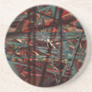 Coaster 4.25", Sandstone Top, Cork Bottom, Custom