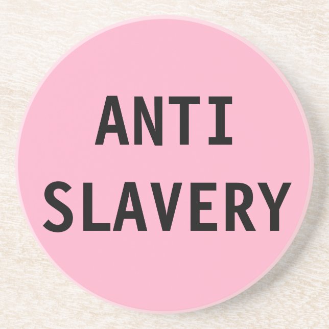 Coaster Anti Slavery Pink (Front)