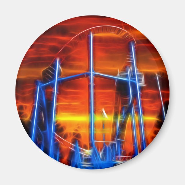 Coaster At Sunset Magnet (Front)