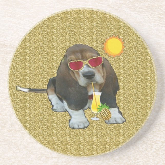 Coaster Baby Basset Hound Summer Time (Front)