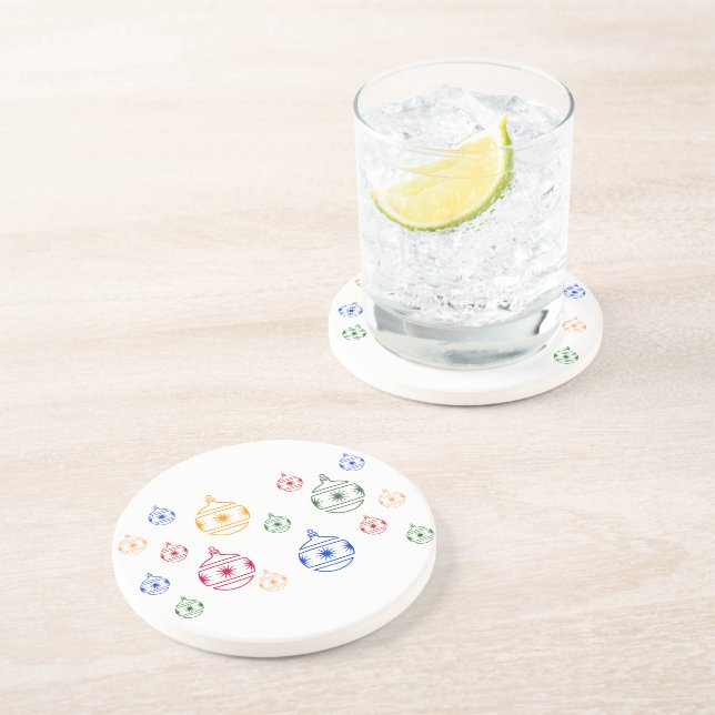 Coaster - Christmas Tree Ornaments (Side)