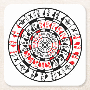 Coaster Dartboard Card Design