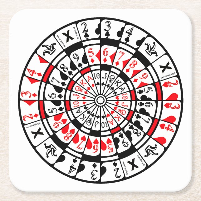 Coaster Dartboard Card Design (Front)