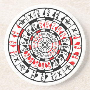Coaster Dartboard Card Design