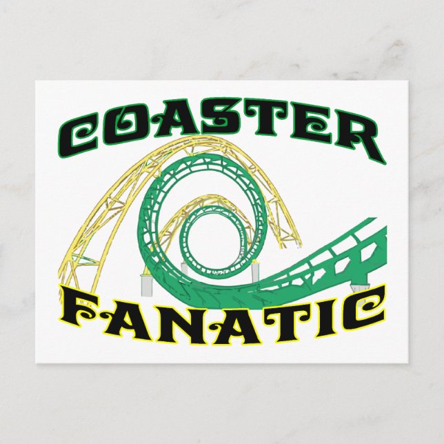 Coaster Fanatic Postcard (Front)