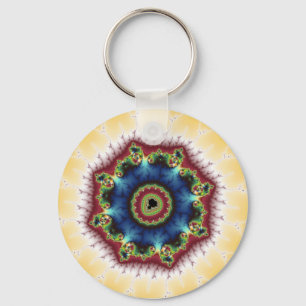 Coaster - Fractal Art Key Ring