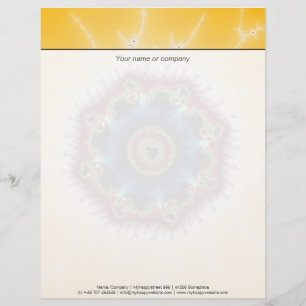 Coaster - Fractal Art Personalised Letterhead
