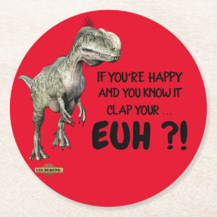 coaster  "happy dinosaur"