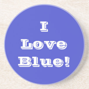 Coaster I Love Blue