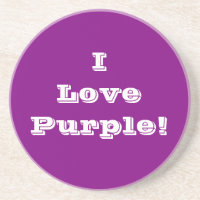 Coaster I Love Purple