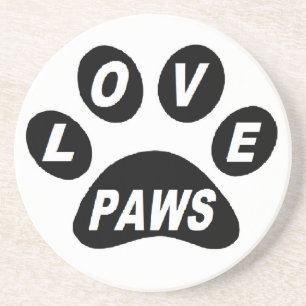Coaster Love Paws on Paws Black