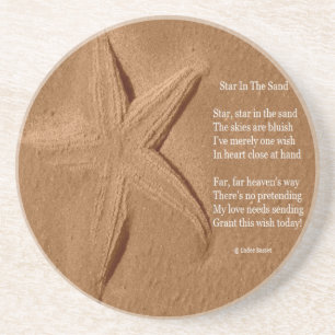 Coaster Poem Star In The Sand By Ladee Basset