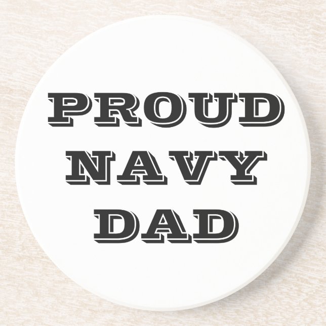 Coaster Proud Navy Dad (Front)