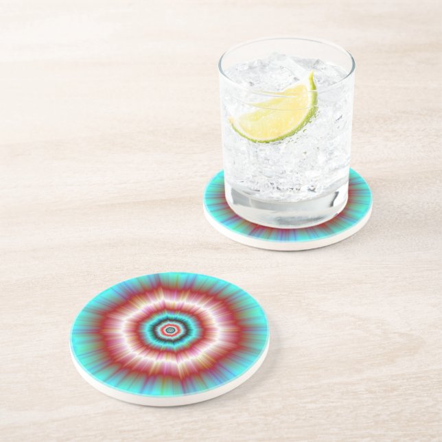 Coaster    Red and Blue Exploding Doughnut (Side)