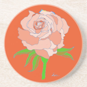 Coaster - Rose in Orange Tones
