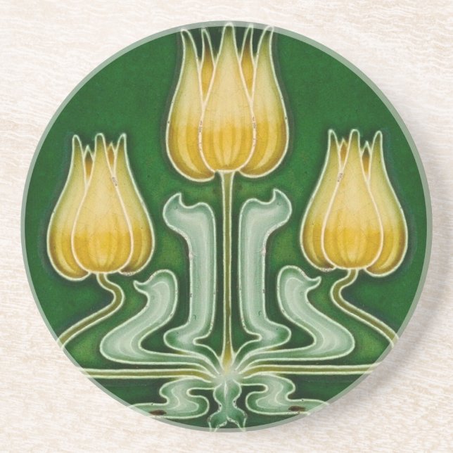 coaster Sand stone Coaster Art Nouveau (Front)