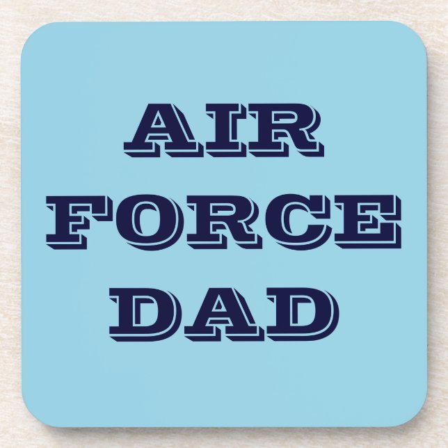 Coaster Set Air Force Dad (Front)