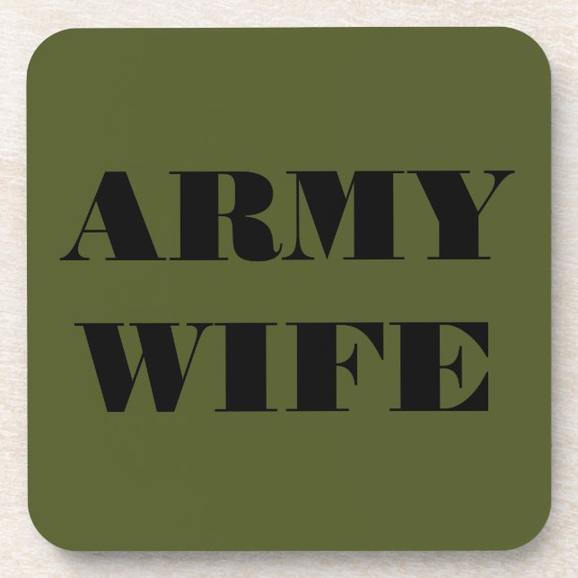 Coaster Set Army Wife (Front)