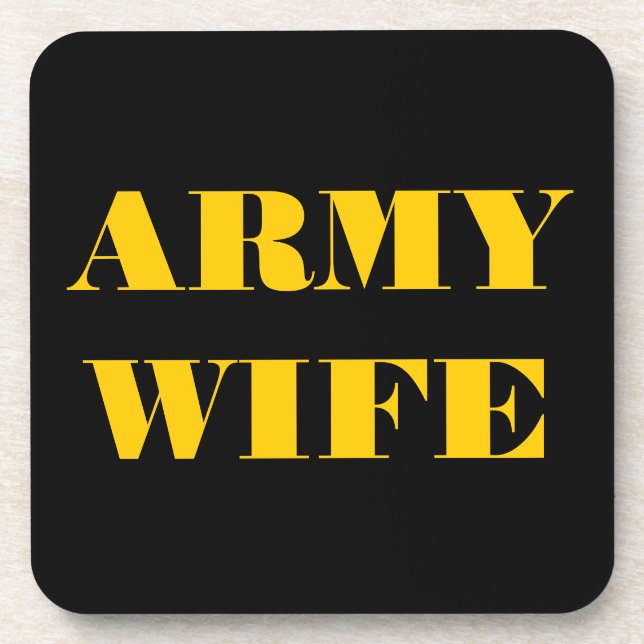 Coaster Set Army Wife (Front)