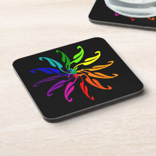 Coaster set - Coloured Leaves