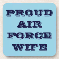 Coaster Set Proud Air Force Wife