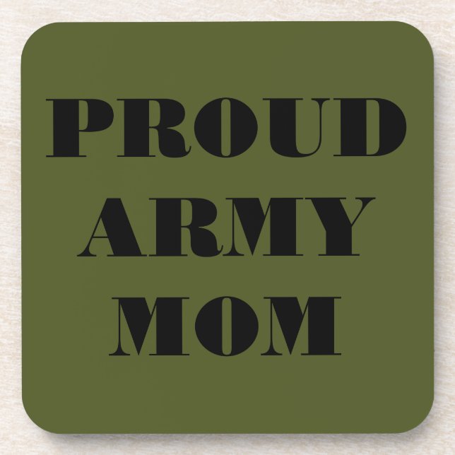 Coaster Set Proud Army Mum (Front)