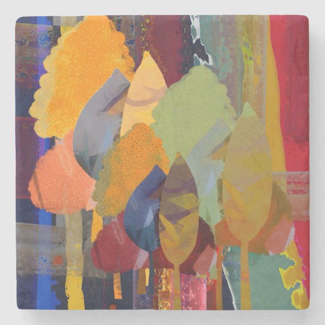 Coaster w/ Abstract Nature Design (Front)