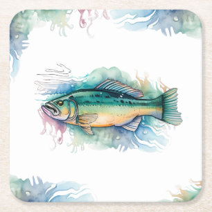 Coaster - Watercolor Series: Bass