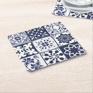 Coaster with Azulejos pattern