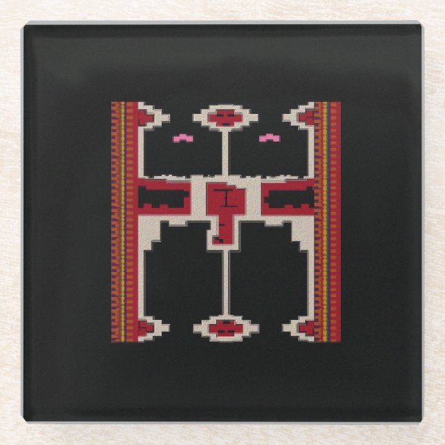 Coaster with Design of Borneo (Front)