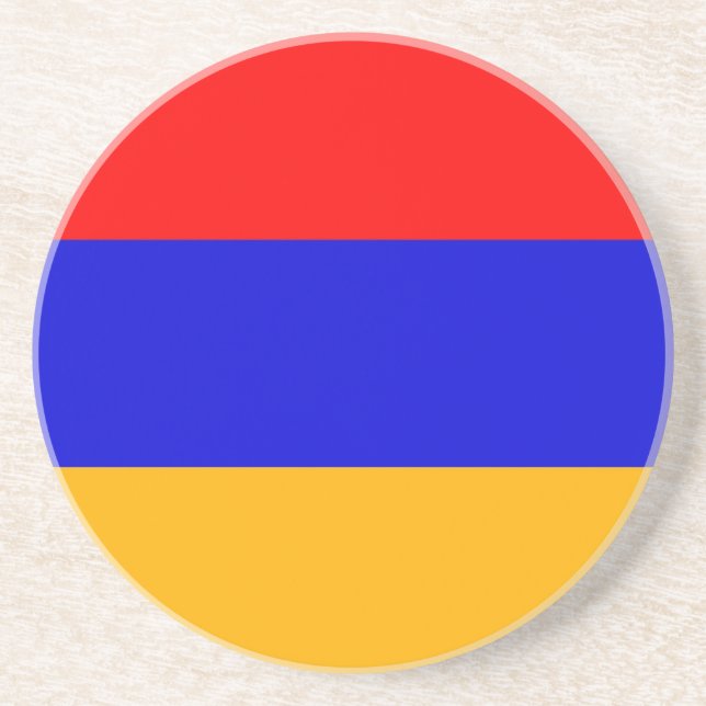 Coaster with Flag of Armenia (Front)