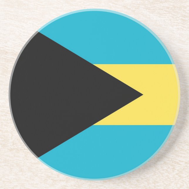 Coaster with Flag of Bahamas (Front)