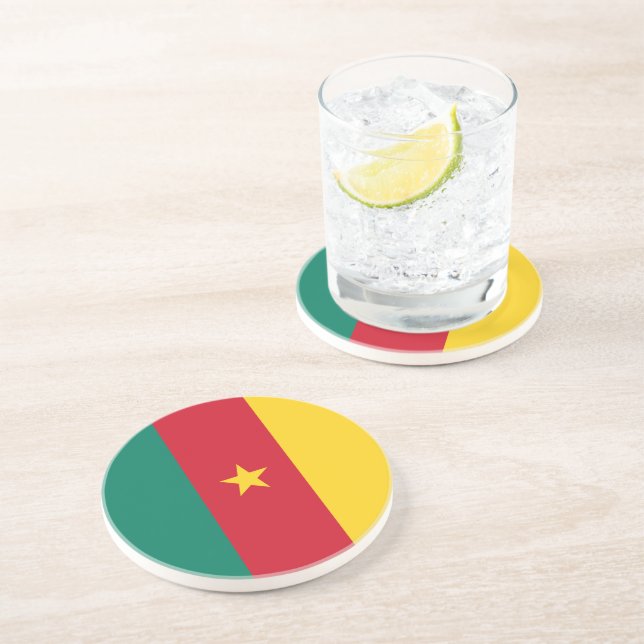 Coaster with Flag of Cameroon (Side)