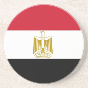 Coaster with Flag of Egypt