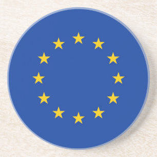 Coaster with Flag of European Union