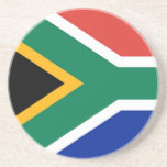 Coaster with Flag of South Africa<br><div class="desc">Enhance your tabletop with these stylish coasters featuring the flag of South Africa! Crafted with meticulous attention to detail, these coasters are more than just functional; they're a celebration of South African heritage and national pride. The design proudly showcases the iconic flag of South Africa, featuring horizontal bands of red,...</div>